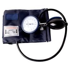 BP Manual AneroidGauge:High quality – 300mmhg. Bulb & Valve:Latex with 2 valves. Cuff & Bladder:High quality navy blue nylon – easily washable; fully calibrated.