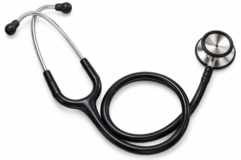 Stethoscope Stethoscope Head:Single Head for BP Measurement under the Cuff.Netted Diaphram for better quality sound.Chrome Platted Arms.
